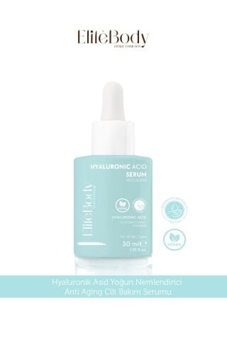 EliteBody Hyaluronic Acid Yoğun Nemlendirici Anti Aging Cilt Bakım Serumu