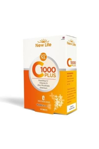 New Life C 1000 Plus Vitamin C D Vitamini Çinko 30 Kapsül