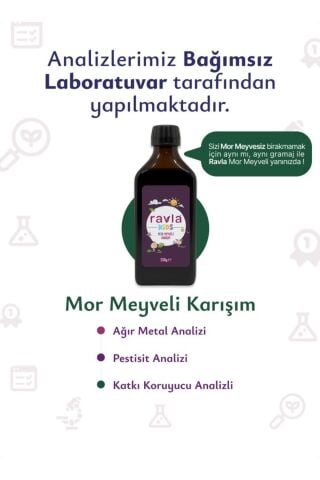 Ravla Kids Mor Meyveli Karışım - 330g