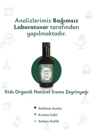 Ravla-Kids Yüksek Polifenollü Naturel Sızma Zeytinyağı -250ml