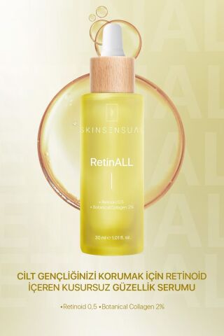 Skin Sensual Retinall (retinoid 0,5, Botanical Collagen 2%) Retinoid Içeren Kusursuz Bakım Serumu