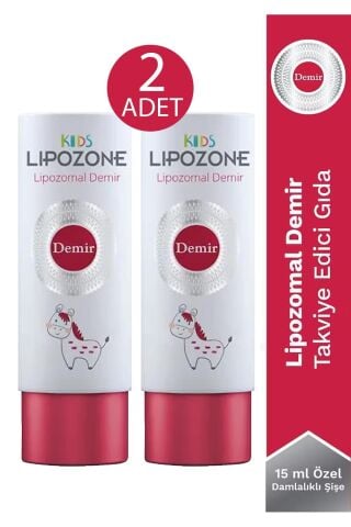 Lipozone Kids Lipozomal Demir Drop 15 ml 2 Adet