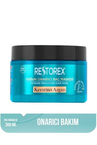 Restorex Keratin & Argan Onarıcı Saç Bakım Maskesi 300 Ml