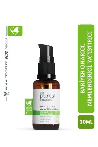 The Purest Solutions Yenileyici Ve Yatıştırıcı B Vitamini Cilt Bakım Serumu 30 Ml