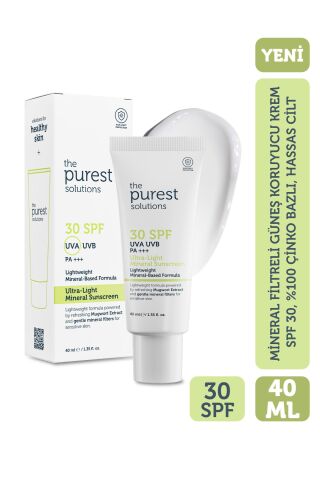 The Purest Solutions Mineral Filtreli Güneş Koruyucu Krem SPF 30