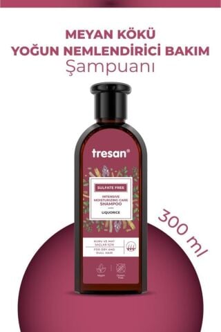 TRESAN Meyan Kökü Yoğun Nemlendirici Sülfatsız Bakım Şampuanı 300 ml