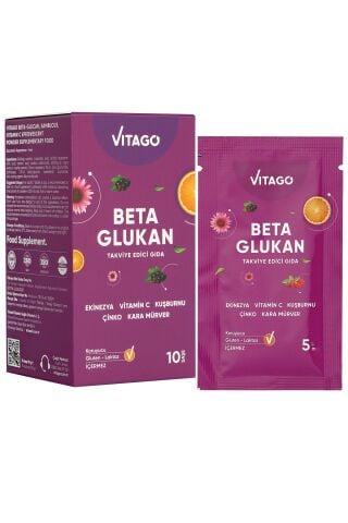 VİTAGO Beta Glukan Karamürver C Vitamini İçeren Efervesan Saşe