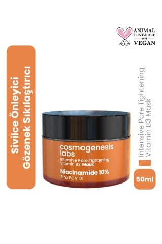 Cosmogenesis Labs %10 Niacinamide Krem Maske 50ml – Durulanan Yüz Maskesi Gözenek Sıkılaştırıcı