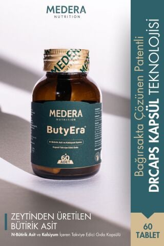 Medera Nutrition N-Bütirik Asit ve Kalsiyum İçeren Takviye Edici Gıda (Postbiyotik)