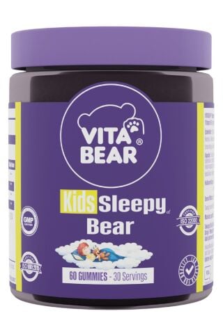 Vita Bear Kids Sleepy Bear Çocuk Uyku Düzenleyici Safran Gummy Vitamin