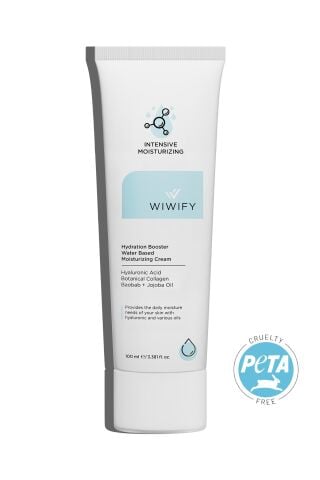 WIWIFY Su Bazlı Yoğun Nemlendirici Yüz Kremi 100 ml Tüm Cilt Tipleri 24 Saat Etkili