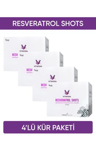 Vitisfera Resveratrol Shot Kür Paketi (4 Kutu)
