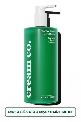 Cream Co. Akne & Siyah Nokta Karşıtı Yüz Temizleme Jeli 400 M