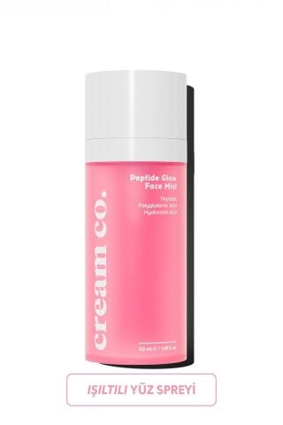 Cream Co. Nemlendirici Arındırıcı Yüz Spreyi | Peptit Face Mist | Ektoin Hyaluronik Asit