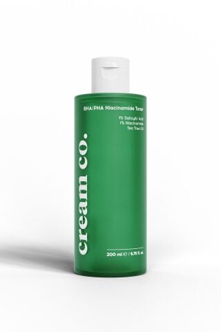 Cream Co. Matlaştırıcı Siyah Nokta Akne Karşıtı Arındırıcı Tonik Bha/pha Niacinamide Toner